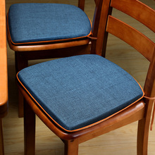 餐桌马蹄垫高档家用防滑实木餐椅垫子刺绣布艺茶椅垫坐垫梯形软垫