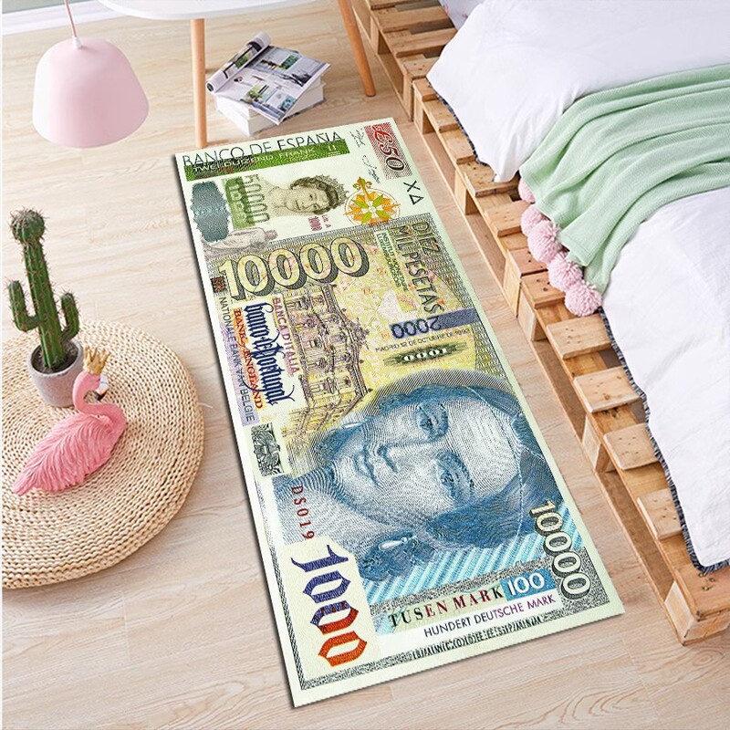 Cross-Border Dollar Carpet Creative Kitchen Paper Money Floor Mat Home Entrance Door Mat Bathroom Stain-Resistant Foot Mat Cross-Border Dollar Carpet Creative Kitchen Paper Money Floor Mat Home Entrance Door Mat Bathroom Stain-Resistant Foot Mat