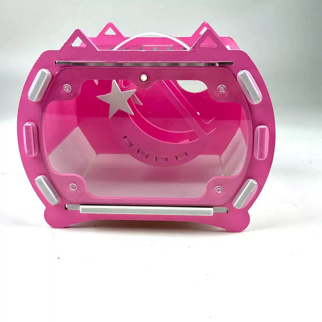 НЛО Хомяк с клеткой Портативная клетка Прозрачная мини-роскошная вилла Пакет Хомяк Поставки Золотой медведь Игрушка