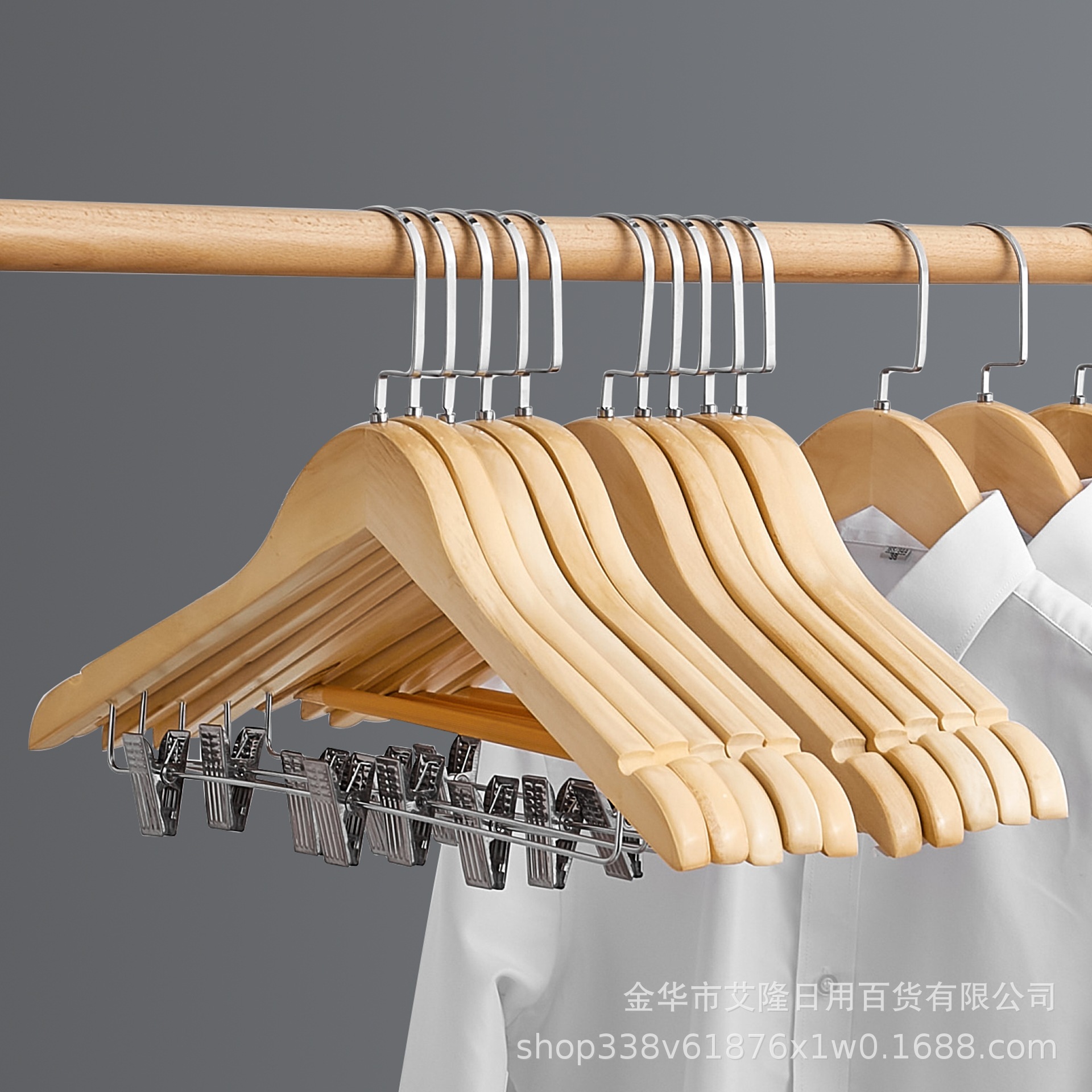 Antideslizante percha sin costuras percha de madera maciza percha pantalones adultos pantalones de rack clip tienda de ropa traje pantalla ropa de rack soporte de ropa al por mayor