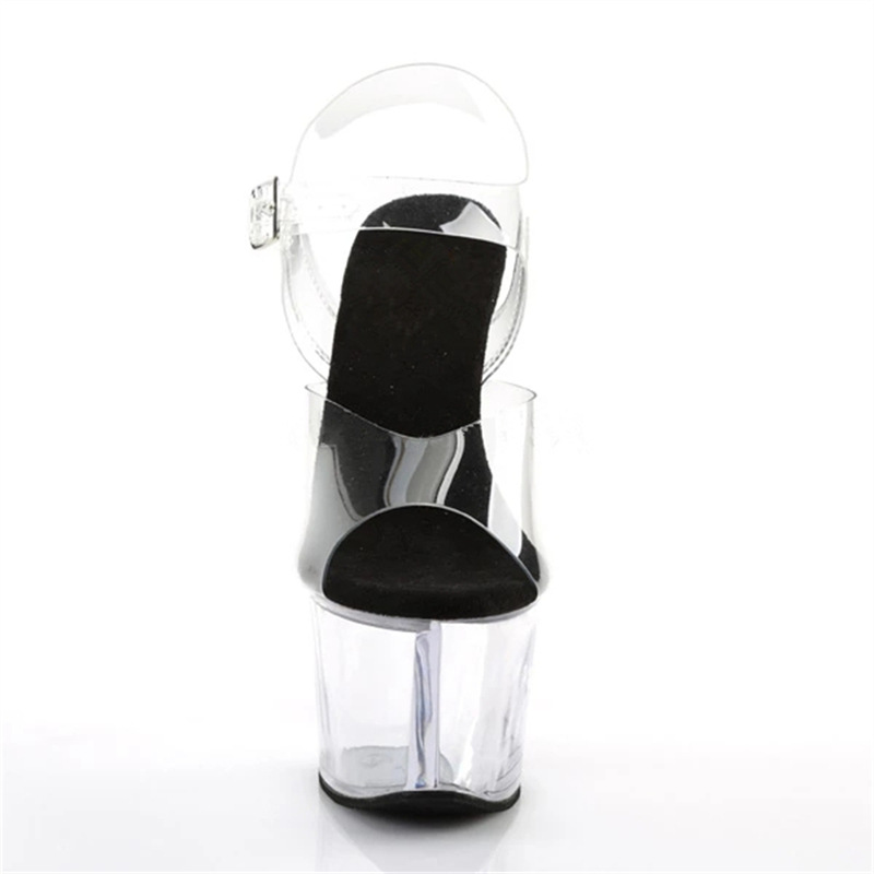 17 cm tacones altos club nocturno odio cielo alto plataforma sandalias de tacón de aguja zapatos de mujer pole dance zapatos de boda con lentejuelas de moda