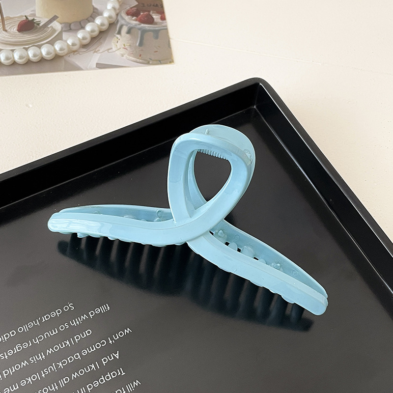 Clip de pelo marrón grande Nueva horquilla cuadrada accesorios para el cabello clip de horquilla simple Cabeza trasera clip de pelo clip de tiburón tocado