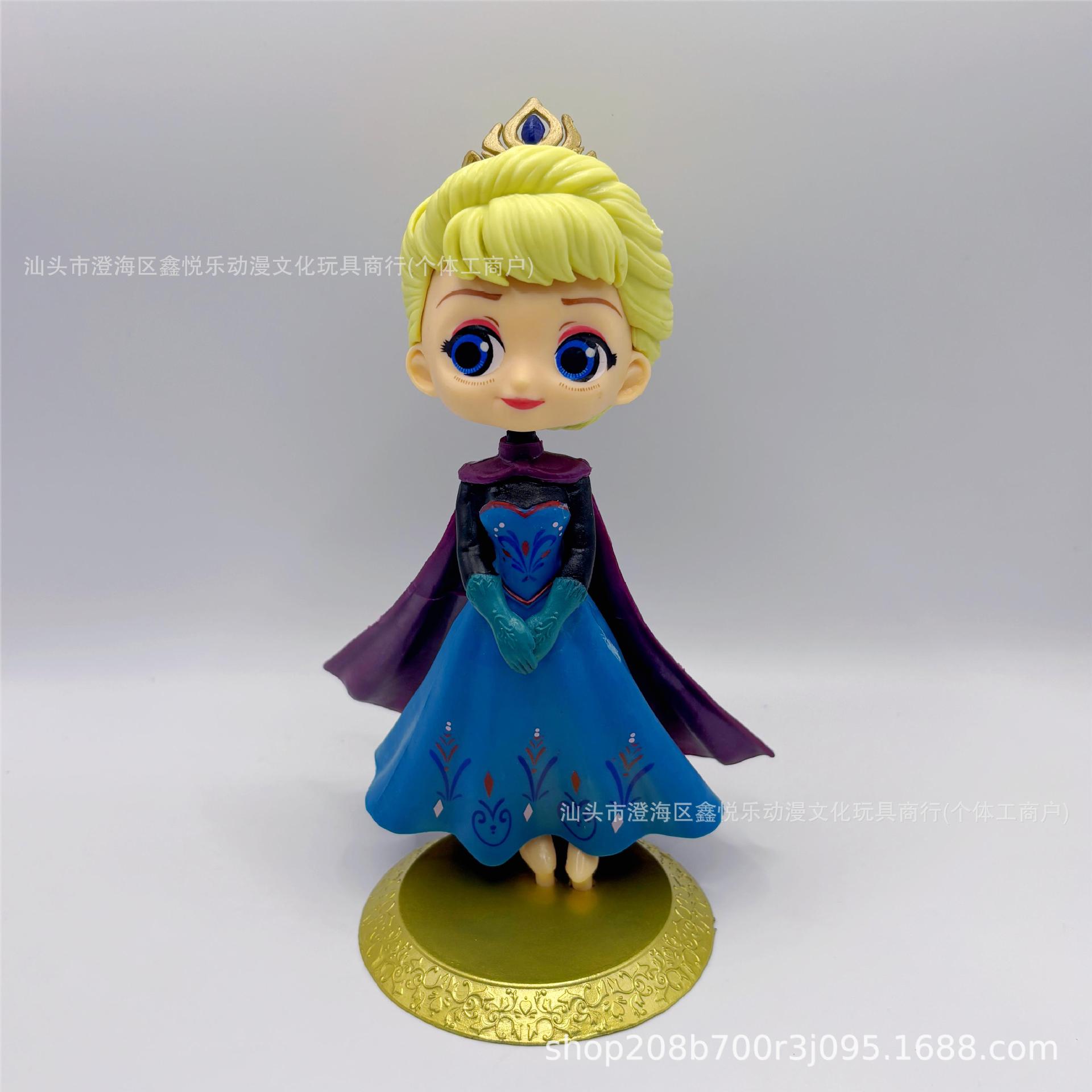 Nieve hielo Elsa Anna muñeca Elsa princesa Elsa modelo hecho a mano pastel horneado decoración regalos