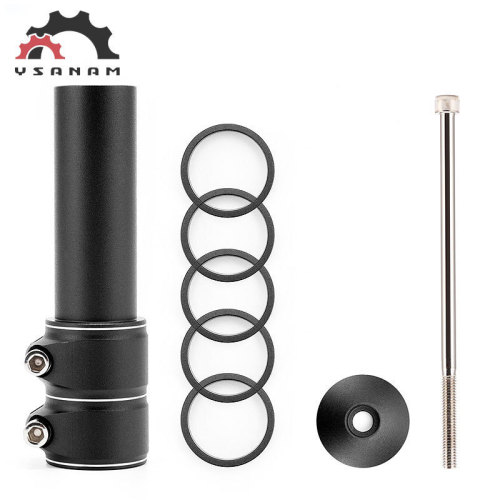 Mountain bicycle front fork tube heightener, extender, stem heightener, bicycle riding accessories