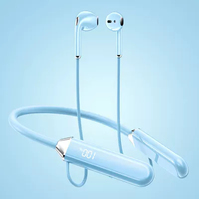 Motorcycle Helmet Headset: wireless neckband type, ultra-long battery - blue-upgraded-versionbluetooth-50-800-hours-of-standby100-yuan-sound-effects-standard