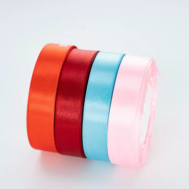 批发2.5*22米粉色红色丝带鲜花蛋糕礼品包装绑带节日婚庆装饰彩带