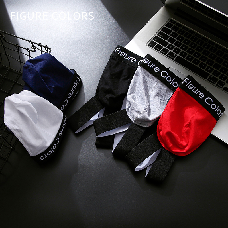 Men's Sexy Low Waist Underwear Pure Desire Style Personality Hot High-end One-piece Internet Celebrity Universal Free Gay Underwear