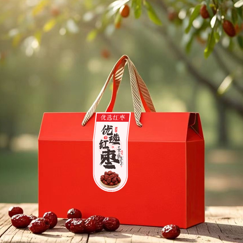 新疆红枣包装盒礼盒高档新疆灰枣包装盒空盒子新疆和田大枣包装盒