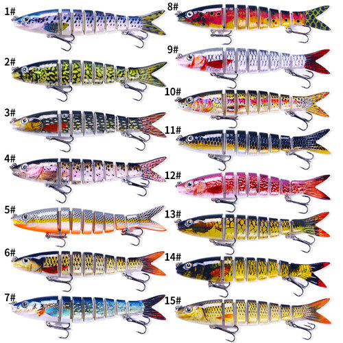 HENGJIA multi-section fish bait 18g bagged bait 8 sections submersible bait foreign trade best-selling fishing gear wholesale