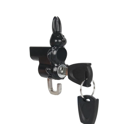 Helmet lock, battery scooter hook storage