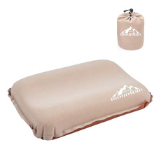 厂家现货自动充气枕头 户外海绵枕 露营枕奶酪枕气垫枕旅行枕户外