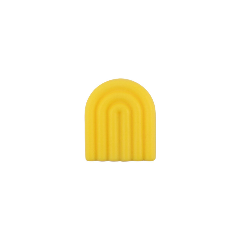 Creativo DIY bebé suministros dibujos animados silicona color sólido Arco Iris mordedor bebé molar pezón anti-gota cadena Accesorios