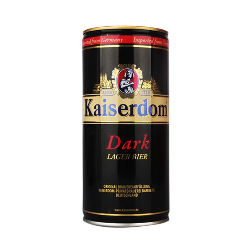 Немецкое импортированное пиво Kaiserdom Caesar черное/Кайзер белое пиво 1Л*12 банок полная коробка