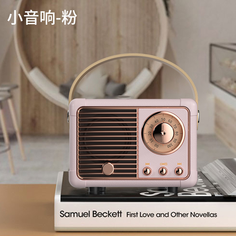 クリエイティブレトロなbluetoothスピーカー無線ミニ低音携帯小音響クロスボーダー爆金ラジオbluetoothスピーカー|undefined