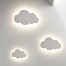 雲朵壁燈女孩男孩卡通卧室床頭燈裝飾牆壁燈創意個性藝術兒童房燈