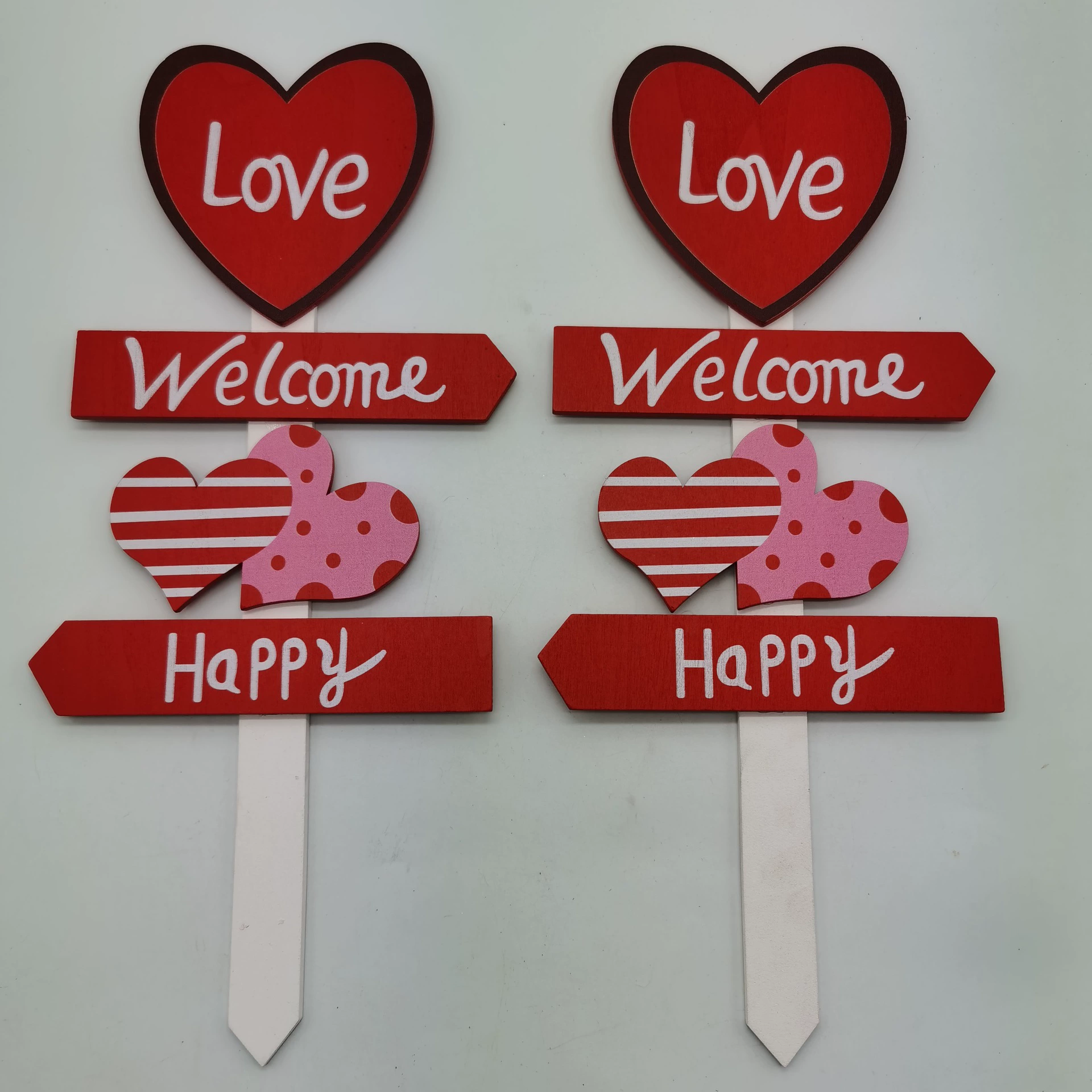 День Святого Валентина деревянные поделки украшения Любовь Вечеринка сцена кулон украшение Творческий Деревянный чип DIY граффити