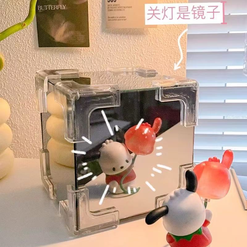 Lámpara de noche DIY “tulipán con cubo”, set de materiales, regalo creativo