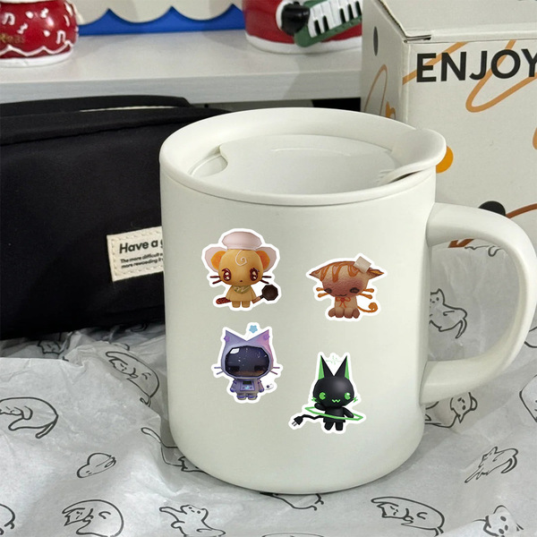 60 stickers of personalized cartoon snackanimals kittens DIY…