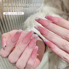 冰透裸色甲油膠ins風鉑海菲玉脂光療膠琥珀裸透色甲油膠批發