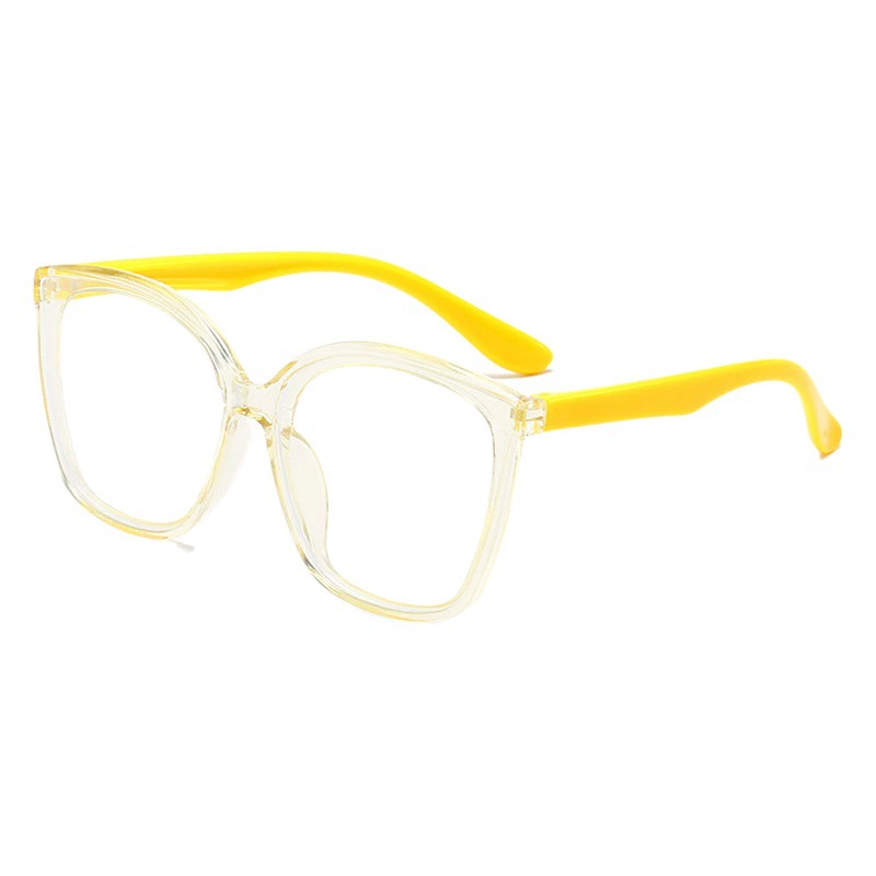 2022 Детские красочные силиконовые ножки с большой оправой, коробка для очков с защитой от синего света, удобные Компьютерные очки для мобильных телефонов для мальчиков и девочек