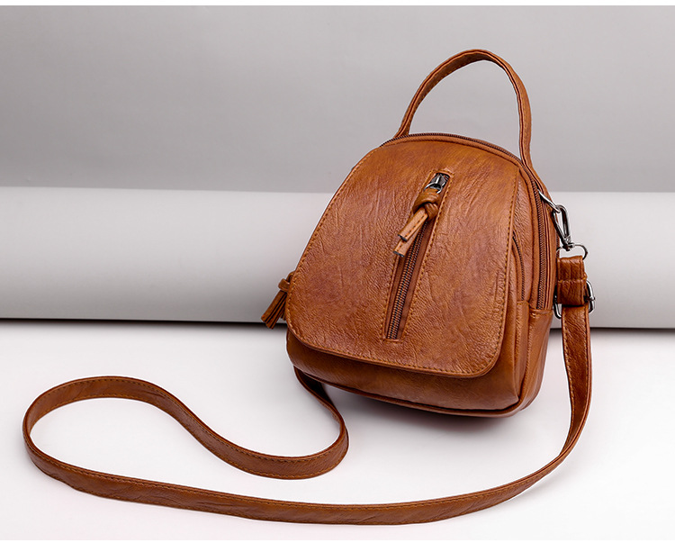 New bag for women's crossbody bag, fashionable and trendy mobile phone bag, soft leather feel, multiple compartments, single shoulder bag, zero wallet_voghion.com