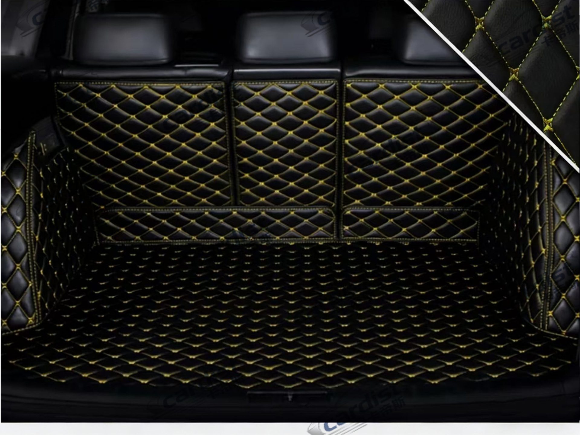 Catist/High-Quality Leather Full-Cover Car Trunk Mat Cross-Border