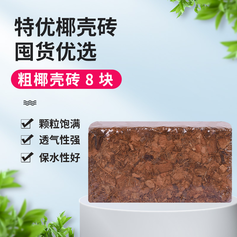 [선택] 두꺼운 코코넛 껍질 벽돌 8개
