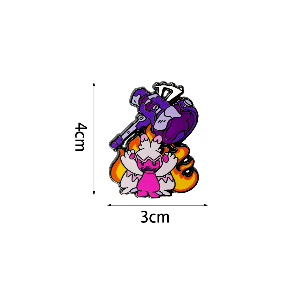 Cross-Border Best-Selling Pokémon Enamel Badges, Cute Cartoon Anime Accessories, Badges, Pokémon Bag Decorations