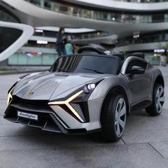 Children's Electric Car, Suitable for Both Boys and Girls, Four-Wheeled Remote Control Car with Music, Charging, and Four-Wheel Drive Battery-Powered Toy Car