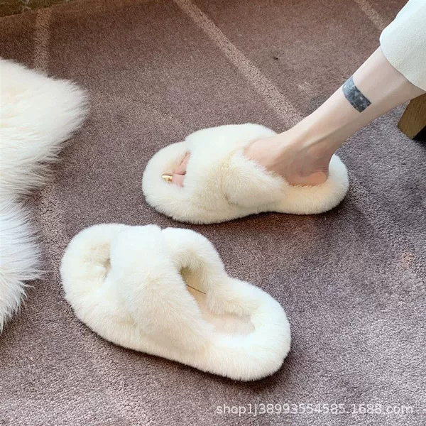 Crossing wool shoes white
