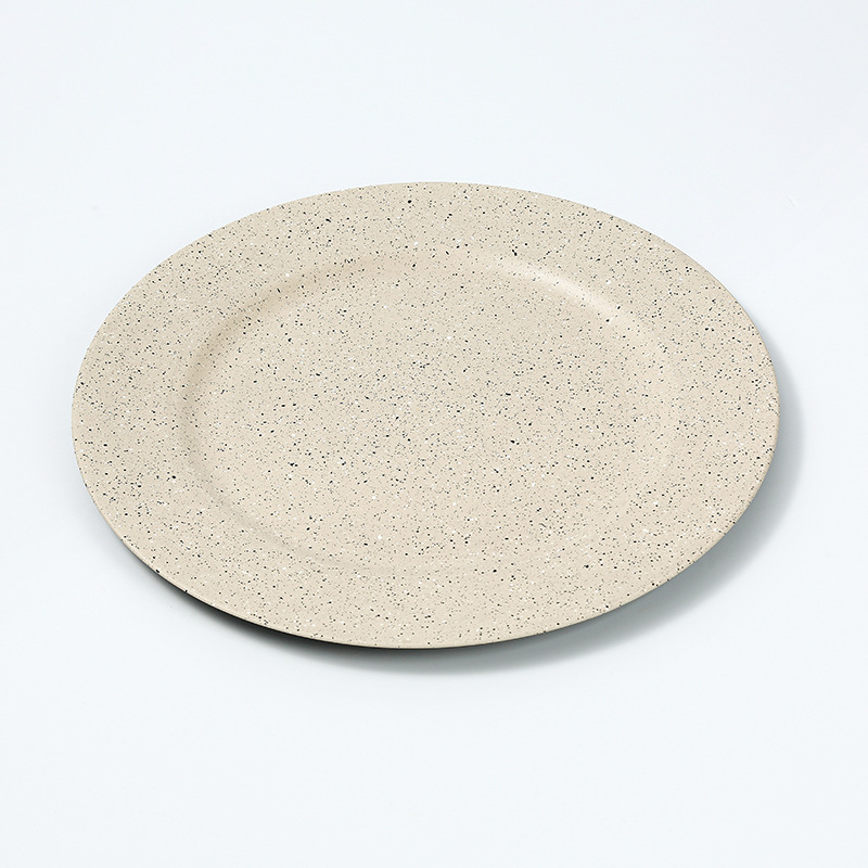 Placas de plástico de decoración de platos de frutas de estilo retro ligero de lujo madera pp material cojín de tazas de mesa de comedor