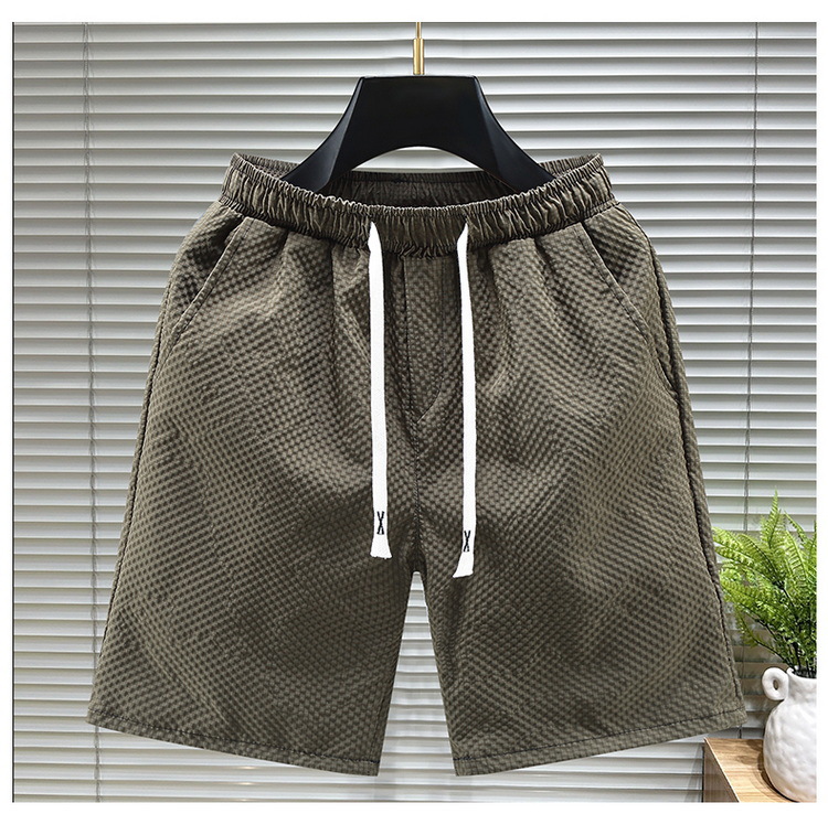 Men's Quick-dry Running Shorts With Pockets And Drawstring Waist_voghion.com