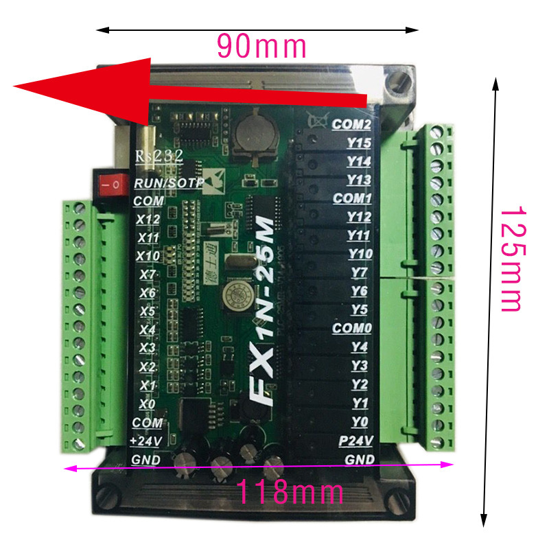 Plc Industrial Control Board Domestic Fx1Nmrmtadda Stepper Servo Inverter Temperature Programmable Controller