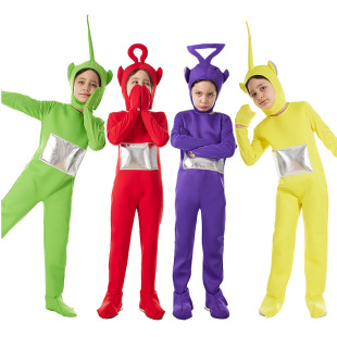 Cartoon Teletubbies Children's Performance Costumes Halloween Carnival Cosplay Party Costumes for Children and Middle-Aged Children