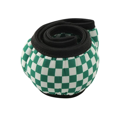 Steering wheel cover Wheel Covers with Checkerboard Pattern, No - checkerboard-green-38cm