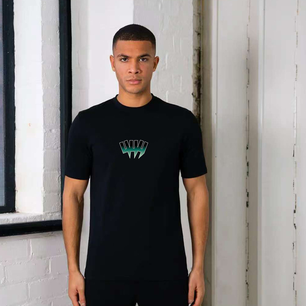 T-shirt uomo stampato cotone comodo maniche corte estivo_voghion.com