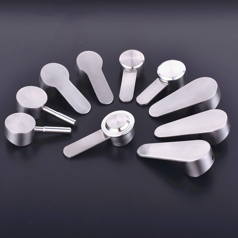 Hot and Cold Basin Faucet Shower Mixing Valve Core Handle 304 Stainless Steel Faucet Handle Switch Accessories