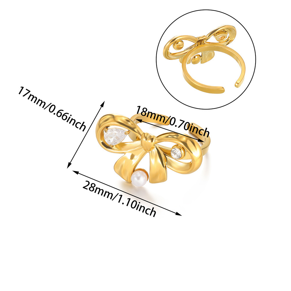8g Weight 0.03µm-0.05µm Gold Plating Thickness PVD Coated Gold Plating Process 18K Real Gold Plated Plating Material Zircon Inlay Material Open Rings Classification 1 Piece Quantity Casual, Daily, Shopping Occasion 304 Stainless Steel Material Waves, Crown Pattern All Seasons Season Women's Gender Elegant, Classic Style, Affordable luxury style Style Waterproof Non Tarnish, Plating Craft PVD Coated Real Gold Plated 18K Gold Waves Crown 304 Stainless Steel Elegant Classic Style Affordable Luxury Style Waterproof Non Tarnish Open Rings 18