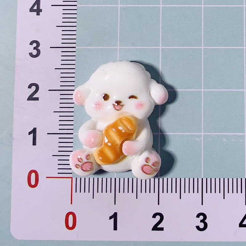 Niños interesantes papas fritas perros hechos a mano DIY adornos congeladores pegamento de crema accesorios accesorios de resina accesorios accesorios materiales de joyería al por mayor