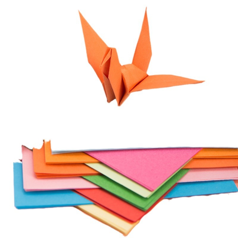 Deli 6406 6407 color de papel de la grúa de papel plegable corte traje de papel de nota