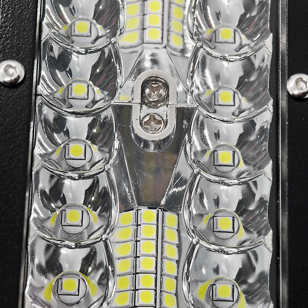 Cross-border car LED work light 120W high-brightness three-row 7inch strip light off-road vehicle roof light front bumper spotlight modification