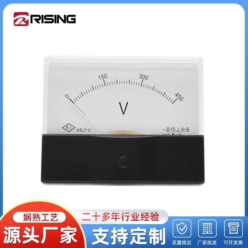 Поставка 450V прямоугольный вольтметр переменного тока указатели напряжения измеритель 100*80 тока вольтметр