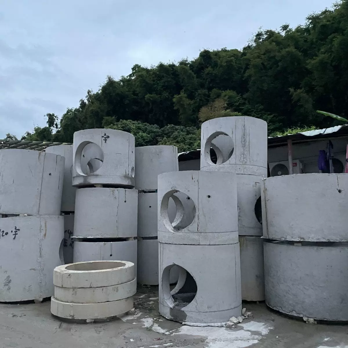 混凝土检查井座预制井筒井座雨水污水沉沙井电缆井成品