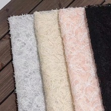厂家直销新款网纱立体蕾丝雪绒乱花绣 童装礼服花边 刺绣面料布料