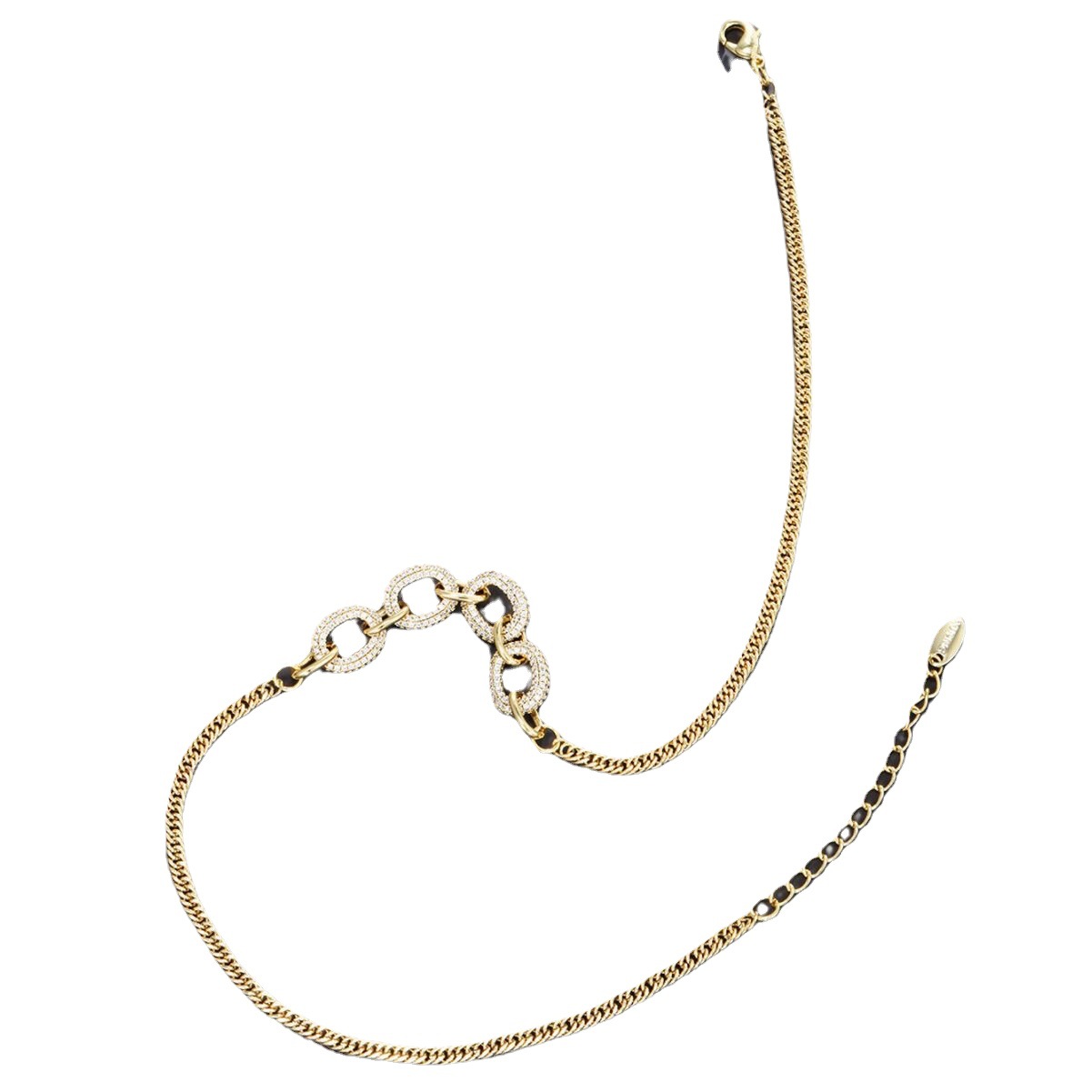 Joyería de Xuking moda transfronteriza europea y americana Collar personalizado celebridad en línea ins estilo de metal brillante collar de cadena cubana para las mujeres