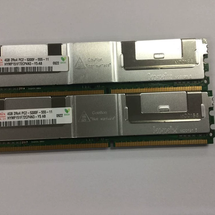 ОЗУ сервера DIMM (Hynix) PC2-5300F FBD667, 4 ГБ, зарегистрированная ECC, прошита