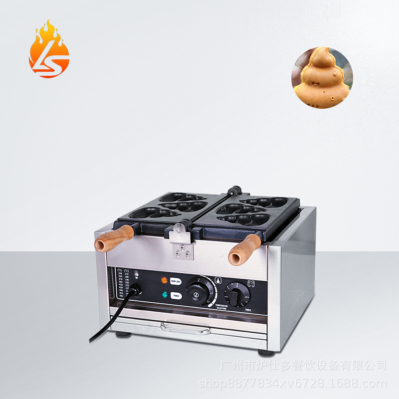 商用三格便便烧机韩国大便烧华夫炉电热大猫爪烧机小熊掌机华夫饼