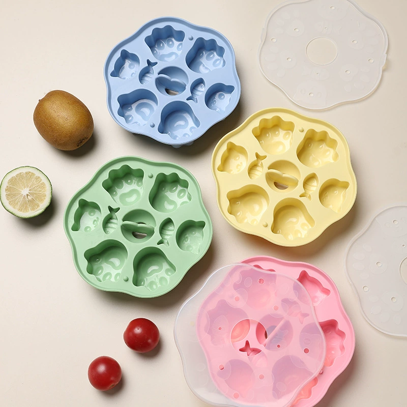 Силиконовая форма для торта на пару Кухня Детский младенец DIY Силиконовый торт на пару Ледяной мультфильм Желейный пудинг Замороженный торт