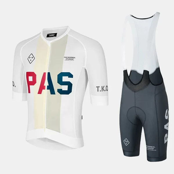 New cross-border PAS cycling clothing bicycle short sleeve suit road bike simple solid color comfortable elastic strap