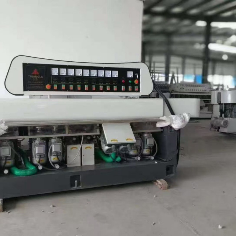 二手直边机 玻璃磨边机  9磨头直边机出售9头直边机翻新升级完毕